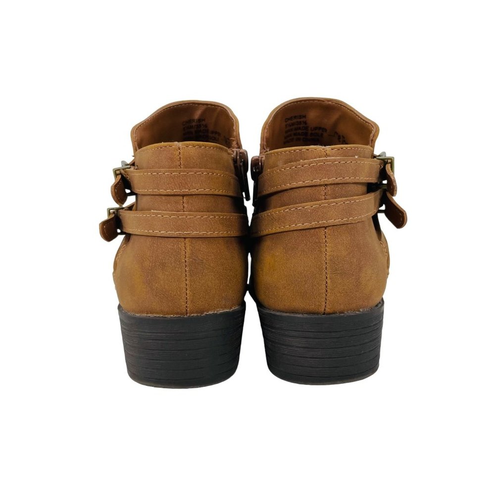 me Too - Women's Zippered Bootie - Brown - Size 5.5M - Picture 4 of 10